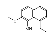 8-ethyl-2-methoxy-1-naphthalenol Structure