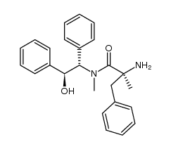 (S)-2-amino-N-((1S,2S)-2-hydroxy-1,2-diphenylethyl)-N,2-dimethyl-3-phenylpropanamide结构式