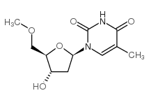 1-[(2R,4S,5R)-4-hydroxy-5-(methoxymethyl)oxolan-2-yl]-5-methylpyrimidine-2,4-dione Structure