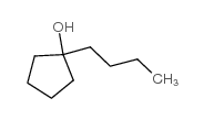 1-丁基-1-环戊醇结构式