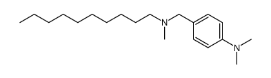 4-((decyl(methyl)amino)methyl)-N,N-dimethylaniline结构式