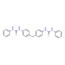 1,1'-(methanediyldibenzene-4,1-diyl)bis[3-phenyl(thiourea)] Structure