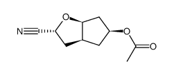 2H-Cyclopenta[b]furan-2-carbonitrile,5-(acetyloxy)hexahydro-,[2R-(2-alpha-,3a-alpha-,5-bta-,6a-alpha-)]-(9CI)结构式