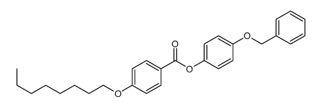 (4-phenylmethoxyphenyl) 4-octoxybenzoate结构式