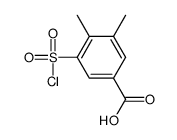 3-(Chlorosulfonyl)-4,5-dimethylbenzoic acid Structure