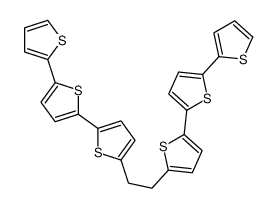 2-thiophen-2-yl-5-[5-[2-[5-(5-thiophen-2-ylthiophen-2-yl)thiophen-2-yl]ethyl]thiophen-2-yl]thiophene Structure