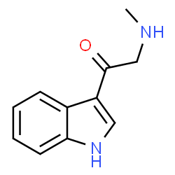 1-(1H-indol-3-yl)-2-(methylamino)-Ethanone structure