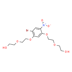 2,2-((((4-溴-6-硝基-1,3-苯叉基)二(氧代))二(乙烷-2,1-叉基))二(氧代))二乙醇结构式