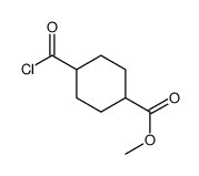 Cyclohexanecarboxylic acid, 4-(chlorocarbonyl)-, methyl ester, cis- (9CI)结构式