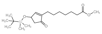 METHYL 7-(3-((TERT-BUTYLDIMETHYLSILYL)OXY)-5-OXOCYCLOPENT-1-EN-1-YL)HEPTANOATE结构式