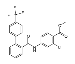 methyl 2-chloro-4-([4'-(trifluoromethyl)[1,1'-biphenyl]-2-carbonyl)amino]benzoate Structure