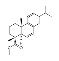 6,8,11,13-Abietatetrene-18-oic acid methyl ester structure