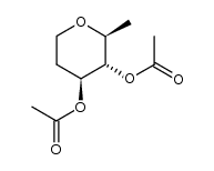 1,5-Anhydro-2,6-dideoxy-3,4-di-O-acetyl-D-glucit Structure