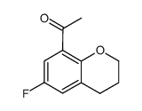 8-acetyl-6-fluorochroman Structure