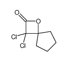 1-Oxaspiro[3.4]octan-2-one,3,3-dichloro-(9CI) structure