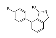 7-(4-氟苯基)-2,3-二氢-1H-异吲哚-1-酮结构式