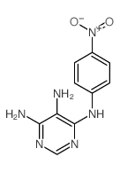 N4-(4-nitrophenyl)pyrimidine-4,5,6-triamine structure