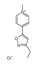 4-(3-ethyl-isoxazol-5-yl)-1-methyl-pyridinium, chloride结构式