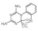 1,3,5-Triazine-2,4-diamine,1,6-dihydro-1-(2-methoxyphenyl)-6,6-dimethyl- structure