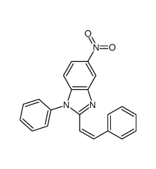 5-nitro-1-phenyl-2-(2-phenylethenyl)benzimidazole Structure