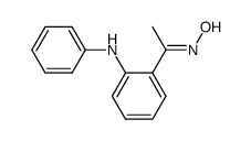 1-(2-anilinophenyl)ethan-1-one oxime结构式