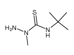 4-tert-butyl-2-methyl-3-thiosemicarbazide结构式