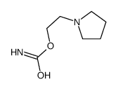 2-pyrrolidin-1-ylethyl carbamate结构式