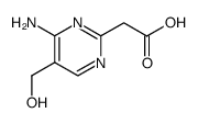 2-Pyrimidineacetic acid, 4-amino-5-(hydroxymethyl)- (8CI)结构式