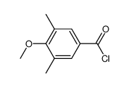 4-methoxy-3,5-dimethylbenzoyl chloride结构式