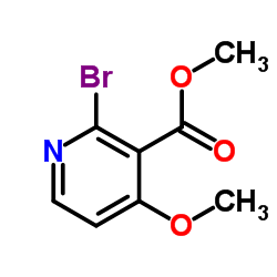 Methyl 2-bromo-4-methoxy-3-pyridinecarboxylate结构式