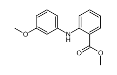 N-(3-methoxyphenyl)anthranilic acid methyl ester Structure