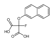 2-fluoro-2-naphthalen-2-yloxypropanedioic acid Structure
