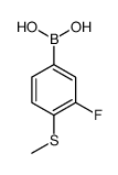 3-Fluoro-4-(methylthio)phenylboronic acid picture