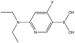 4-Fluoro-2-(diethylamino)pyridine-5-boronic acid Structure