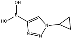 1-Cyclopropyl-1H-1,2,3-triazole-4-boronic acid Structure