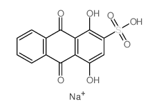 2-Anthracenesulfonicacid, 9,10-dihydro-1,4-dihydroxy-9,10-dioxo-, sodium salt (1:1) picture