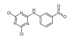 2,4-dichloro-6-(3-nitroanilino)-1,3,5-triazine结构式