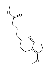 methyl 7-(2-methoxy-5-oxocyclopenten-1-yl)heptanoate结构式