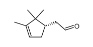 (S)-2,2,3-trimethylcyclopent-3-ene-1-acetaldehyde Structure