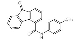 9H-Fluorene-4-carboxamide,N-(4-methylphenyl)-9-oxo-结构式