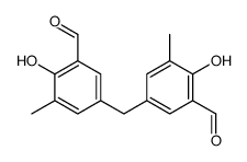 5-[(3-formyl-4-hydroxy-5-methylphenyl)methyl]-2-hydroxy-3-methylbenzaldehyde Structure