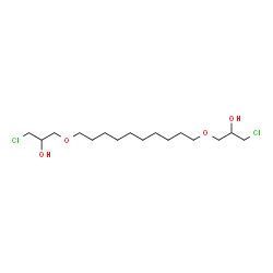 1,1'-(Decamethylenebisoxy)bis(3-chloro-2-propanol)结构式