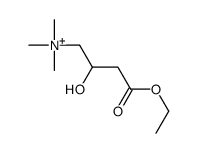 (4-ethoxy-2-hydroxy-4-oxobutyl)-trimethylazanium结构式