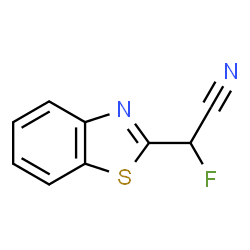 2-Benzothiazoleacetonitrile,alpha-fluoro-(9CI) structure