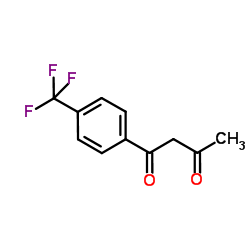 1-(4-Trifluoromethylphenyl)butane-1,3-dione Structure