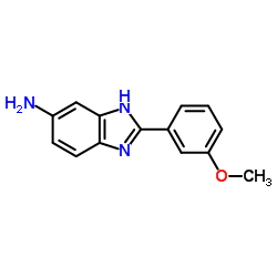 2-(3-METHOXY-PHENYL)-1 H-BENZOIMIDAZOL-5-YLAMINE结构式