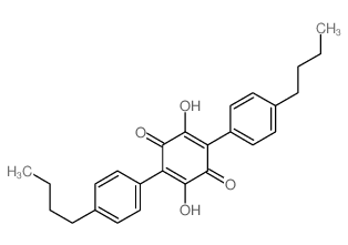 2,5-Cyclohexadiene-1,4-dione,2,5-bis(4-butylphenyl)-3,6-dihydroxy-结构式