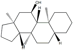 5α-Androstan-11α-ol结构式