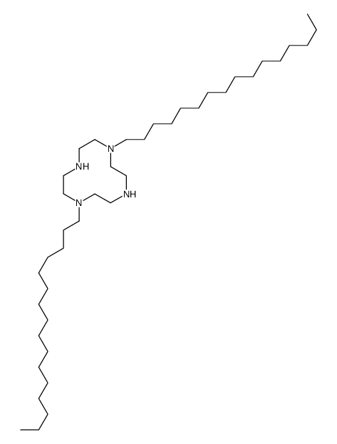 1,7-dihexadecyl-1,4,7,10-tetrazacyclododecane结构式