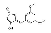 5-[(3,5-dimethoxyphenyl)methylidene]-1,3-thiazolidine-2,4-dione结构式